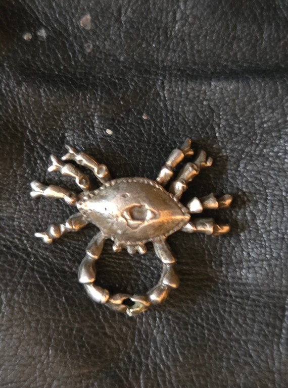 Sterling Silver Crab Cancer Charm