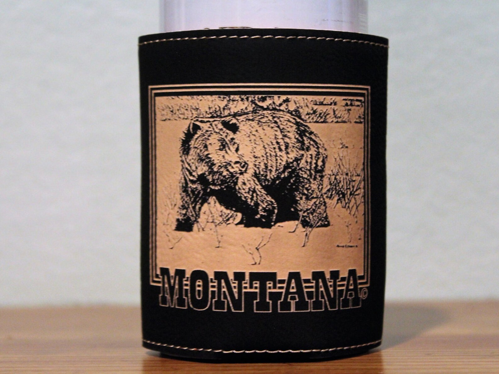 Grizzly Bear Can Cooler Etsy
