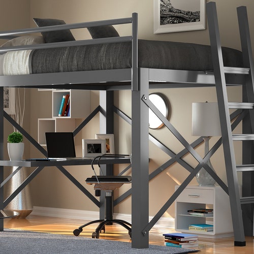 Modern Loft Bed With Storage for FULL Size Mattress Etsy Canada