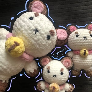 Puppycat Amigurumi Crochet Plush Cute amigurumi Handmade Plush inspired Plushie Velvet Acrylic