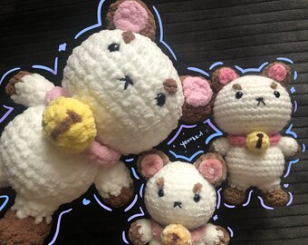 Puppycat Inspired Crochet Plush, Handmade Amigurumi