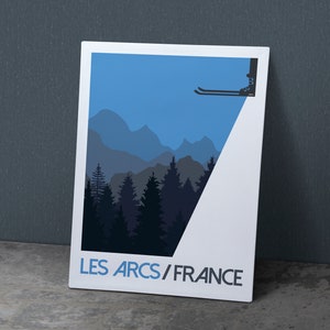 A3 Ski poster, personalized with your favorite resort name or inspirational quote
