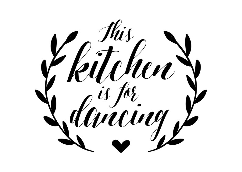 Kitchen Artwork this Kitchen is for Dancing Etsy