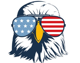 eagle wearing sunglasses