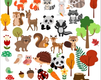 Download Woodland Animals Svg Etsy