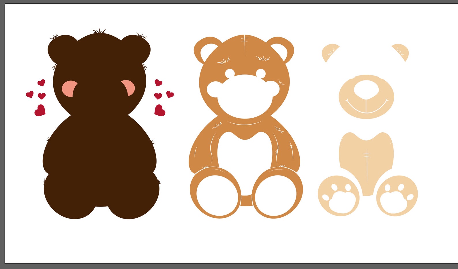 Teddy bear svg/brown bear svg/cute teddy bear/teddy bears | Etsy
