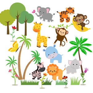 Download Safari Animals Svg Safari Friends Zoo Animals Svg Animal Theme Etsy PSD Mockup Templates