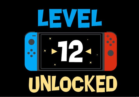 Nintendo Switch Level Unlocked Svg Nintendo Switch Etsy