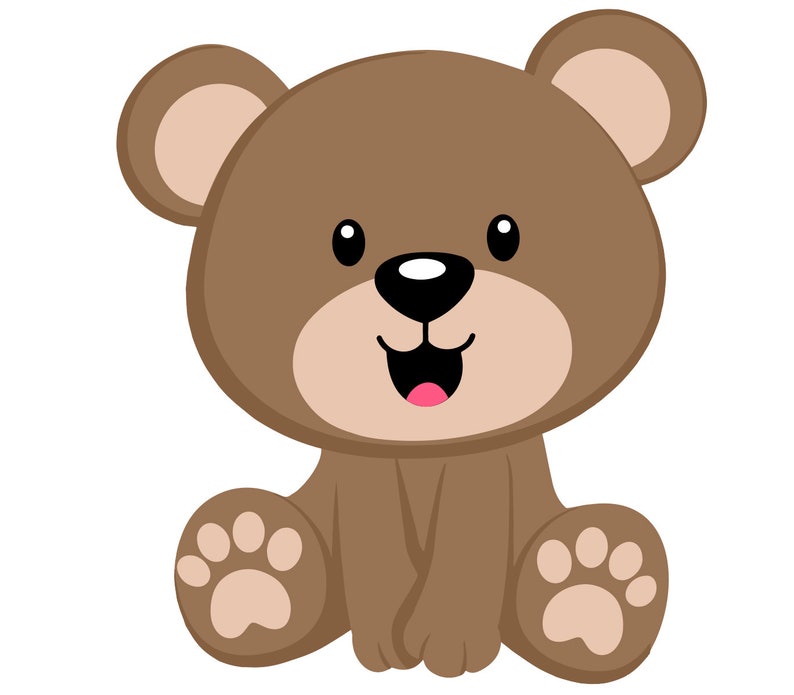 Cute bear svg | Etsy