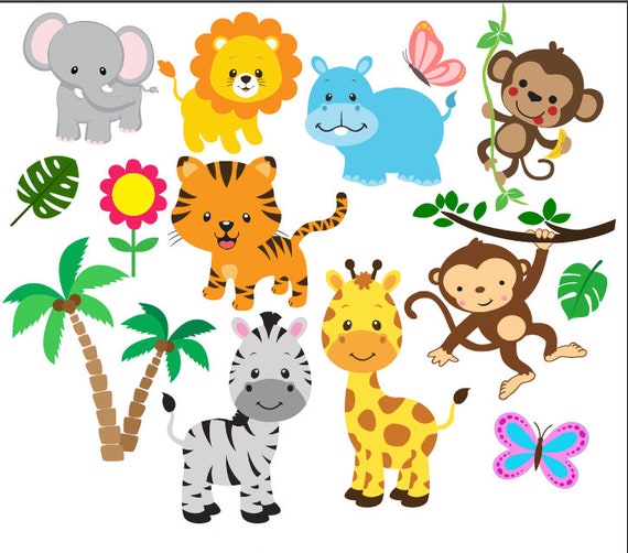 Download Safari Animals Svg Jungle Friends Svg Zoo Animals Jungle Etsy