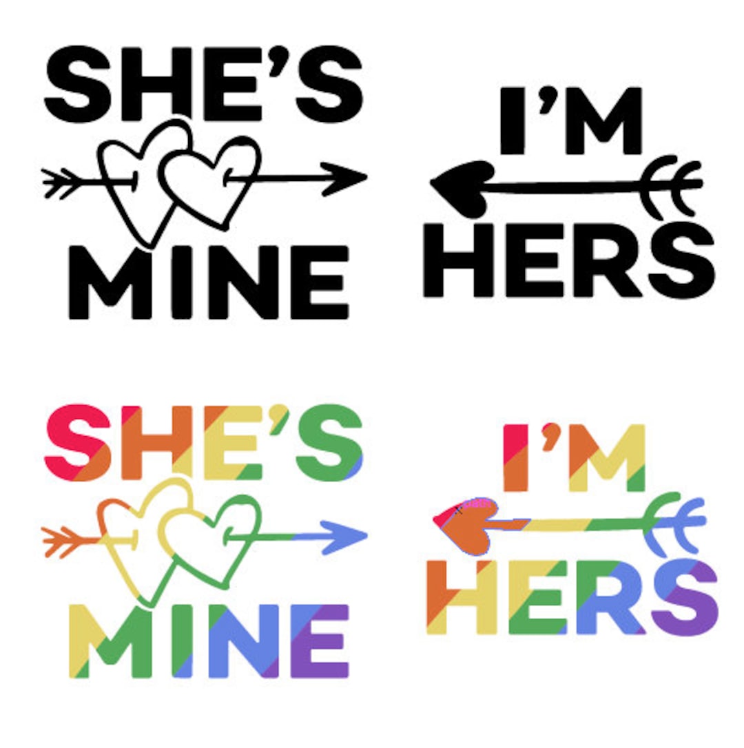 She is Mine I Am Hers Svg - Etsy Australia