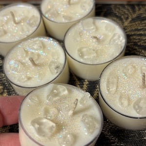 Enchanted Tea Lights-Clear Quartz-Crystal Collection-Reiki Infused