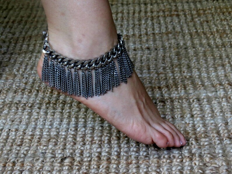 Beach Ankle Bracelet Silver Ankle Bracelet Summer Jewelry Ankle Jewelry Foot Jewelry