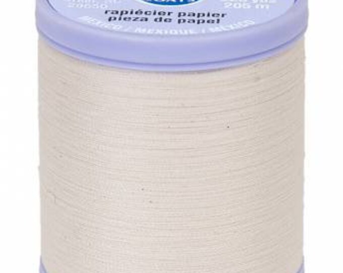 Dual Duty Paper Piecing Thread 225yd White S942-0100