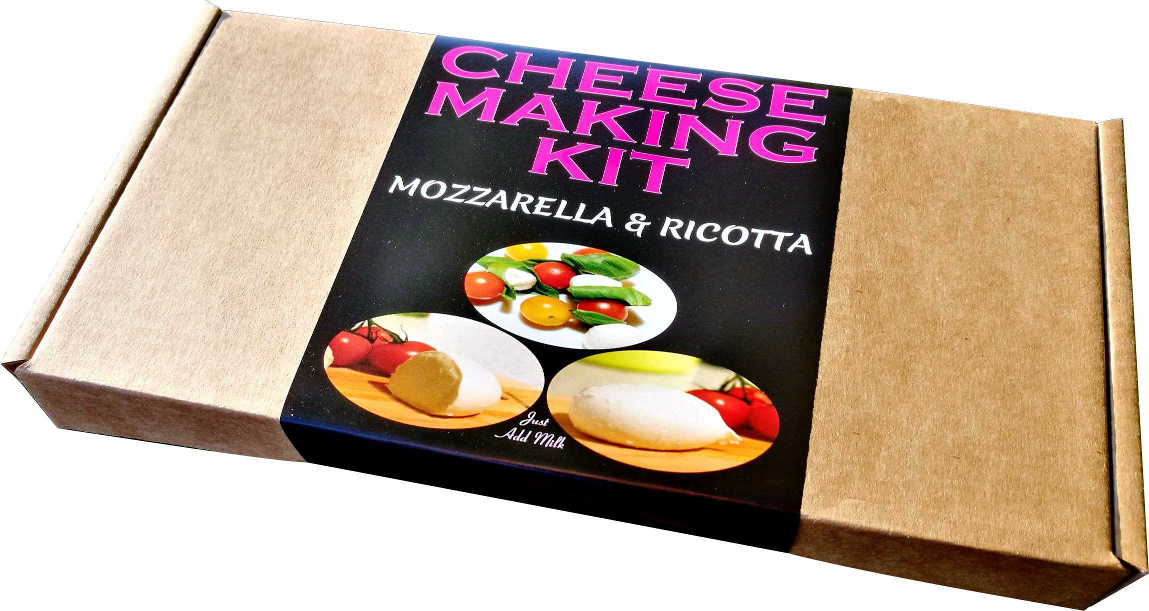 2 X Cheese Making KIT Mozzarella and Ricotta Black Edition Great Gift Contains Vegetarian