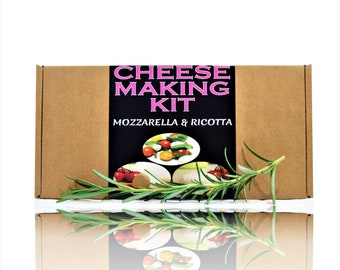 Cheese  Making KIT Mozzarella and Ricotta Black Edition Great Gift Contains Vegetarian Rennet
