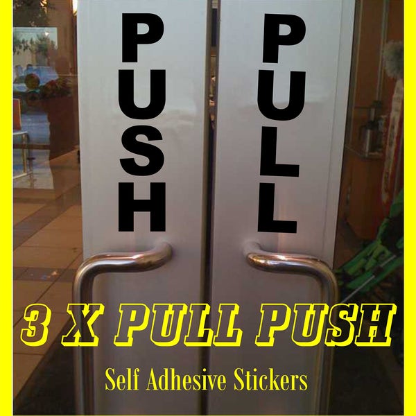 Buy Door Push and Pull Sticker Online In India - Etsy India