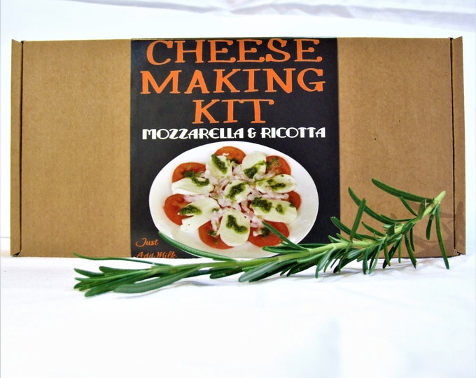 Cheese  Making KIT Mozzarella and Ricotta New Edition Great Gift Contains Vegetarian Rennet
