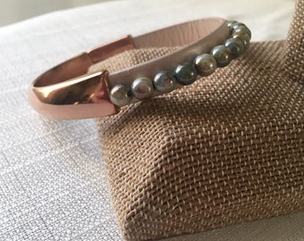 Leather Beaded Wrap Bracelet