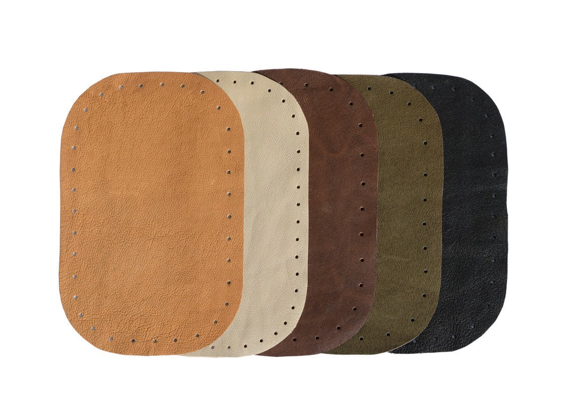 Real Leather Elbow Patch / Leather Patches / Embroidery Etsy