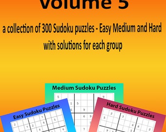 Libro de Sudokus: 300 Sudokus de fácil a difícil (Descarga digital)