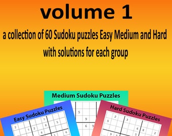 Libro de Sudokus: 60 Sudokus de fácil a difícil (Descarga digital)