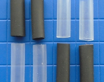 Kordelenden Spitzen - Schwarz oder Klar - Hoodies, Hosen, Hosen, Shorts - Auswahl aus 3 Durchmessern - Sie können Menge und Farbe auswählen