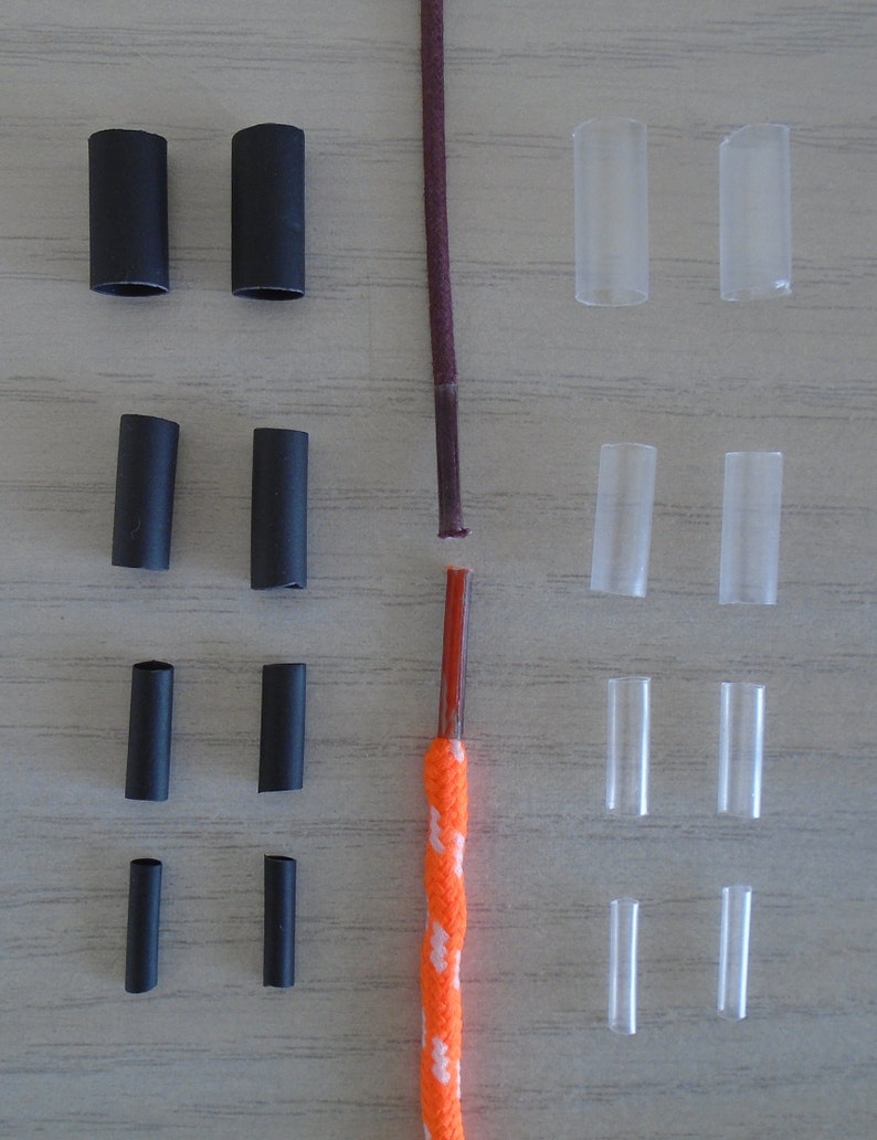 Shoe Lace Repair Kit or Shoelace Shortening Black or Clear Etsy Australia