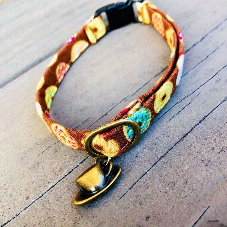 Donut Cat Collar Breakaway Safety Collar Sugar Sweet Collar Etsy