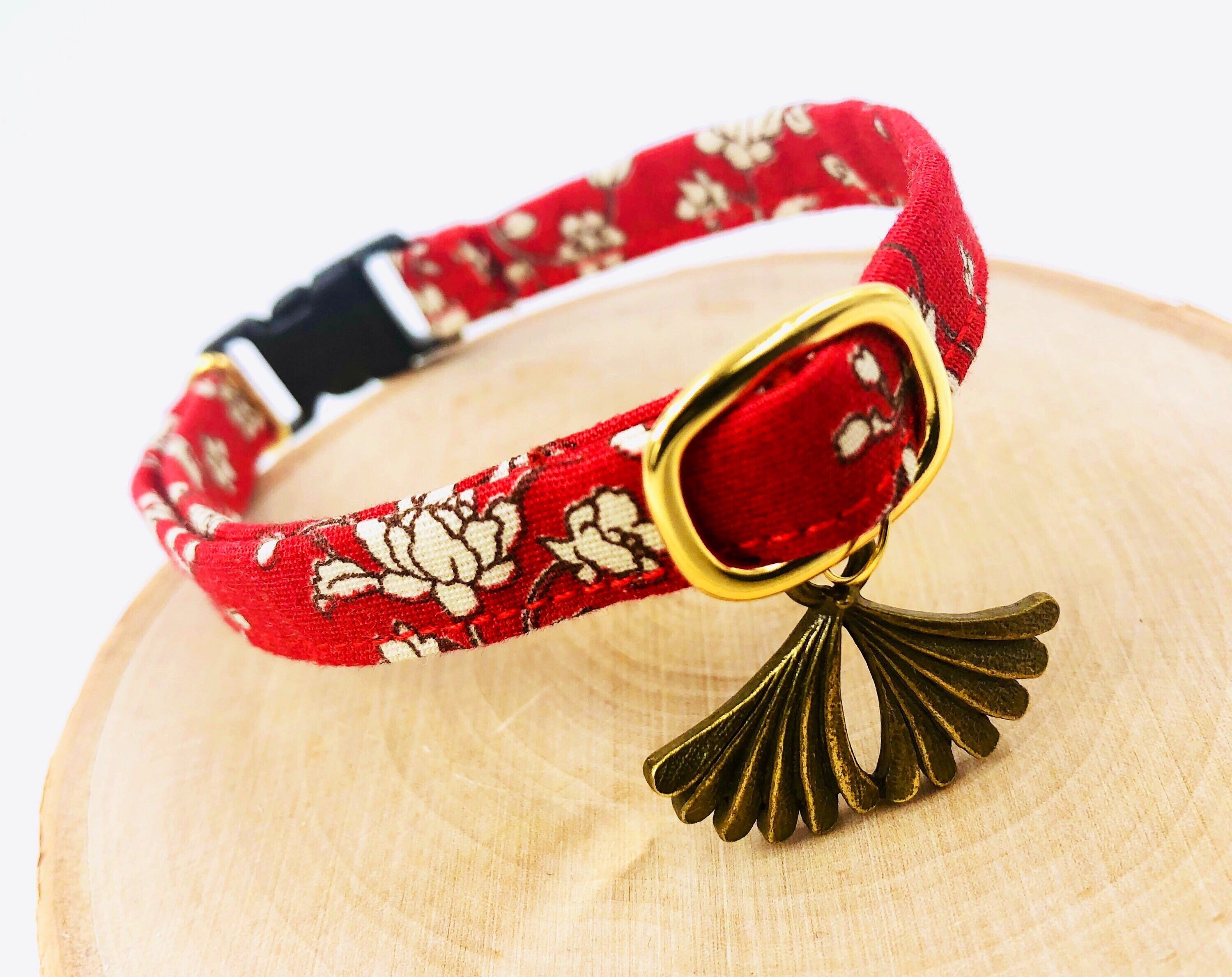 Rose Moonstone Cat Collar - Avalible in 2 styles Free 24K gold plated