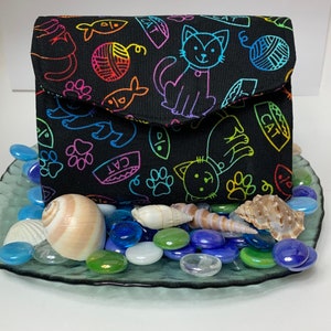 Neón gato Mini Cartera de embrague necesario