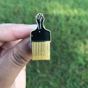 Afro Pic Enamel Pin/Brooch/Lapel/Afro Pick