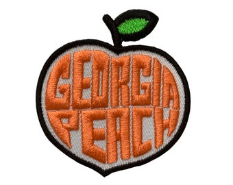 Georgia Peach/Iron-On Patch/Embroidered Patch