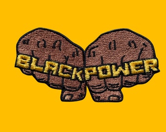Parche termoadhesivo/parche bordado Black Power