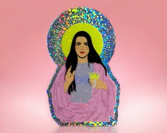 Our Lady of Feminist Healthcare | Olivia Rodrigo GUTS | Glitter Vinyl Sticker