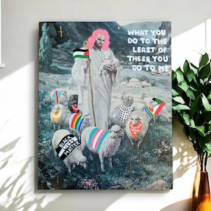 Drag Jesus Christ Superstar Art Print | Jesus Illustration | LGBTQ+ | Palestine | 50% of profits donated