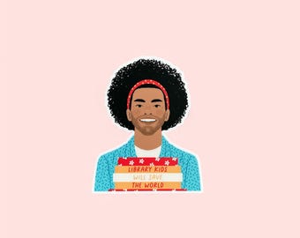 Library Kids Will Save The World Vinyl Sticker | 100% Profits Donated to Every Library Institute