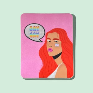 Dites gay autocollant en vinyle | Les droits des trans sont des droits humains | Fierté | LGBTQIA+ | 50 % des bénéfices reversés à la fondation T+S