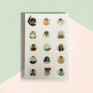 Feminist Icons Vinyl Sticker Sheet