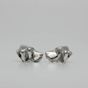 Vakkancs Hungarian (dog breed) Vizsla solid sterling silver earrings