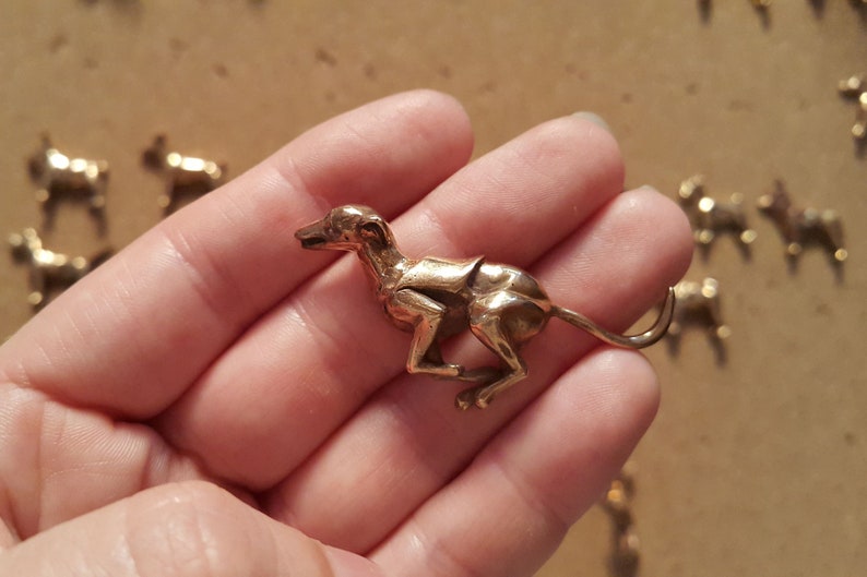 Breeding Pin Vakkancs Greyhound (dog Breed) Pin - Solid Sterling Silver or Bronze - Etsy