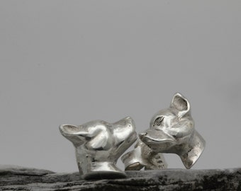 Vakkancs American Staffordshire Bullterrier earrings (solid sterling silver)