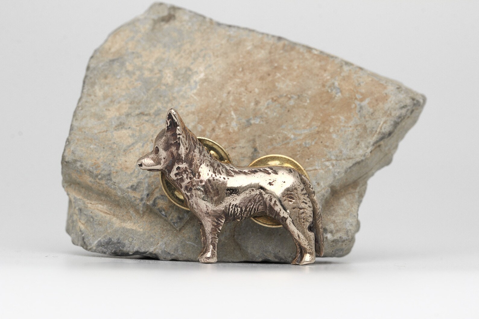 Breeding Pin Vakkancs Mudi (hungarian Dog Breed) Pin - Solid Sterling Silver or ...