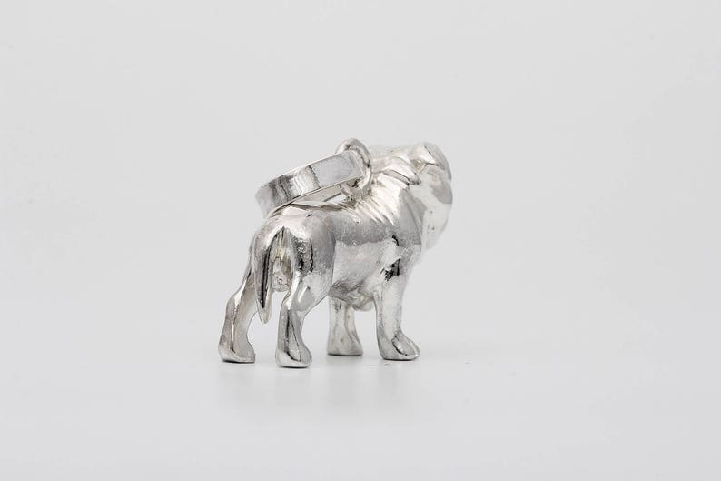 Vakkancs Mastino Napoletano minisculpture pendant 3D solid sterling silver image 6