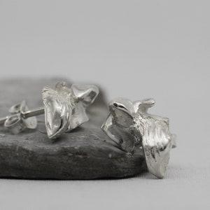 Vakkancs Schnauzer (dog breed) solid sterling silver earrings