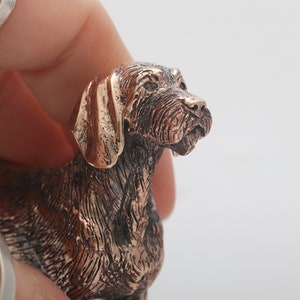 Vakkancs Hungarian (dog breed) Vizsla bronze sculpture (solid) - wirehaired/smooth-haired