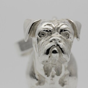 Vakkancs Dogue de Bordeaux pendant solid sterling silver, 3D image 8