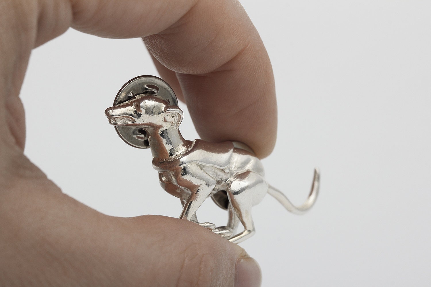 Breeding Pin Vakkancs Greyhound (dog Breed) Pin - Solid Sterling Silver or Bronze - Etsy