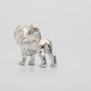 Vakkancs Mastino Napoletano minisculpture pendant 3D solid sterling silver image 4