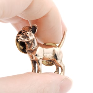 Vakkancs Chihuahua (dog breed) pin - solid sterling silver or bronze